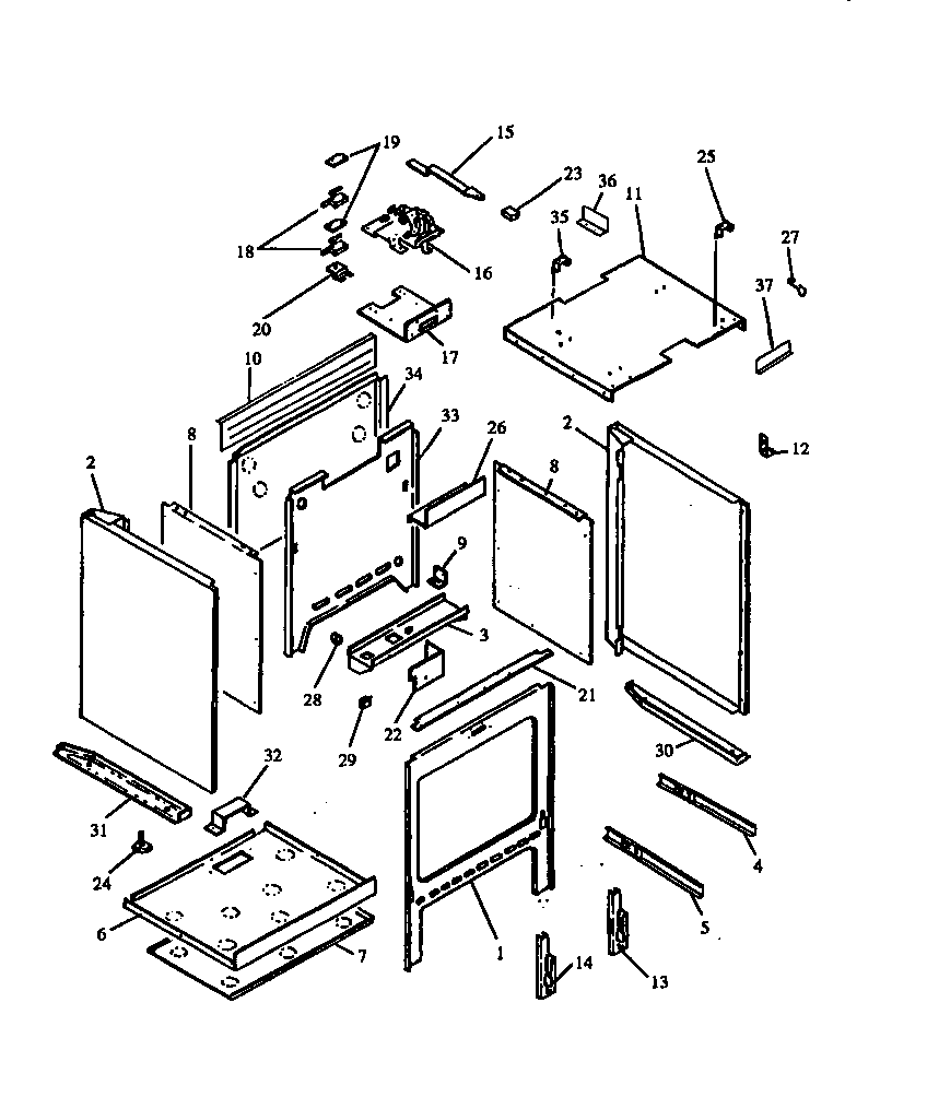Oven cavity assy
