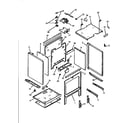 Caloric RST310UW-P1130738NW oven cavity assy diagram