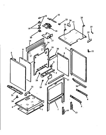 Oven cavity assy
