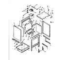 Caloric RST310UK-P1130738NK oven cavity assy diagram