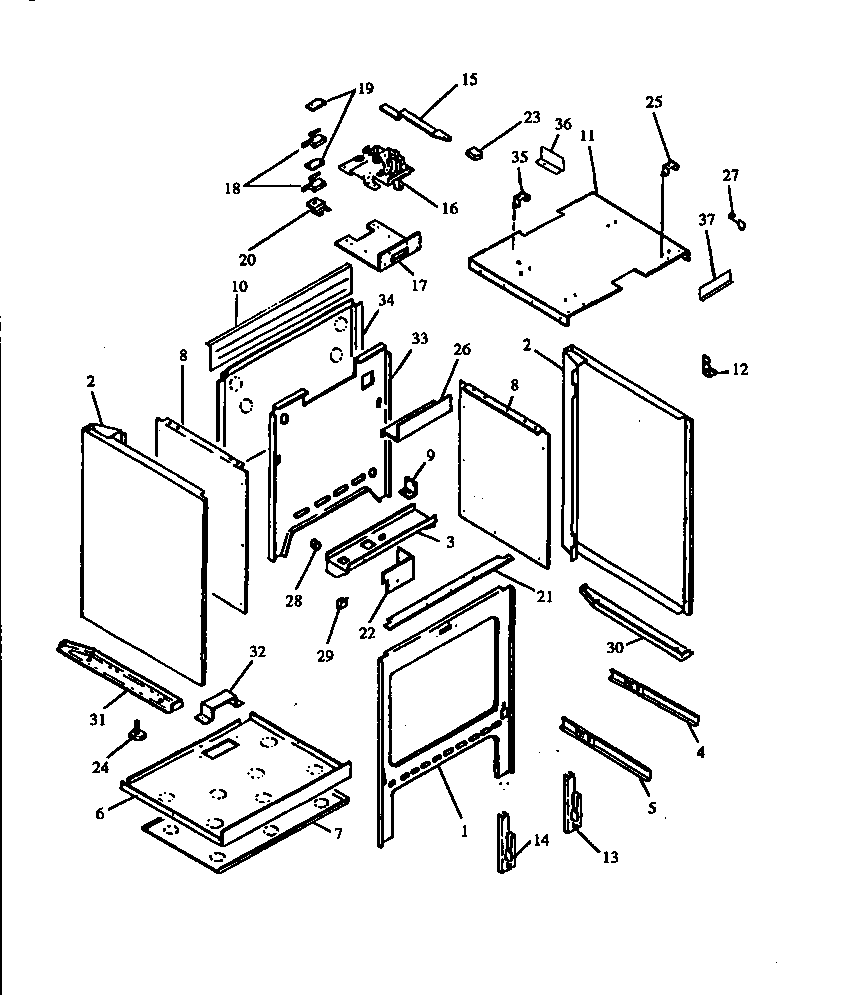 Oven cavity assy