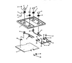 Caloric RST310UK-P1130738NK sealed burner diagram