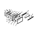 Oven door assy