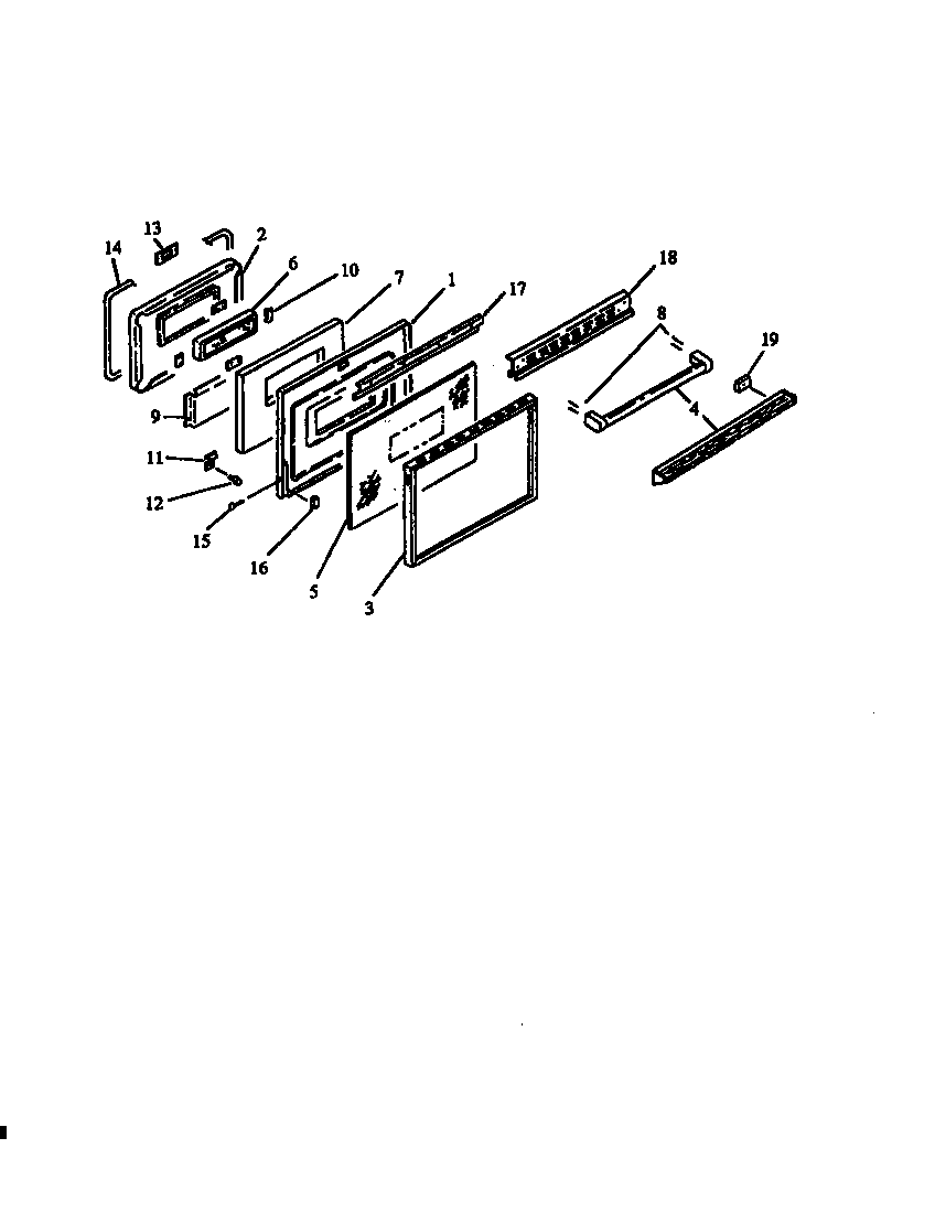Oven door assy
