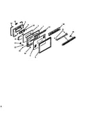 Oven door assy