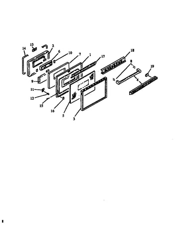 Oven door assy