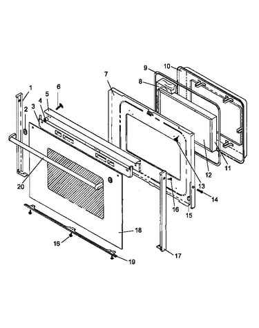 Oven door