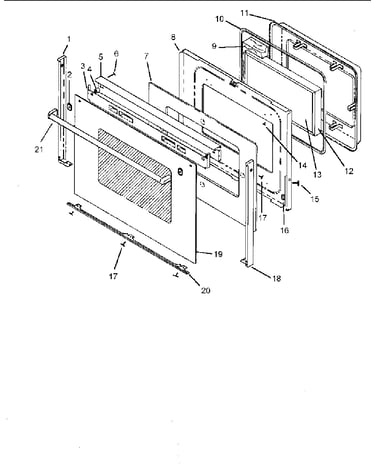 Oven door assembly