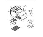 Amana CARDS801WW-P1131925NWW cabinet assembly diagram