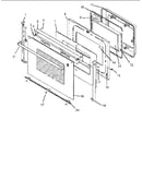 Oven door assembly