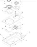 Open coil cooktop - cc1ef/wf