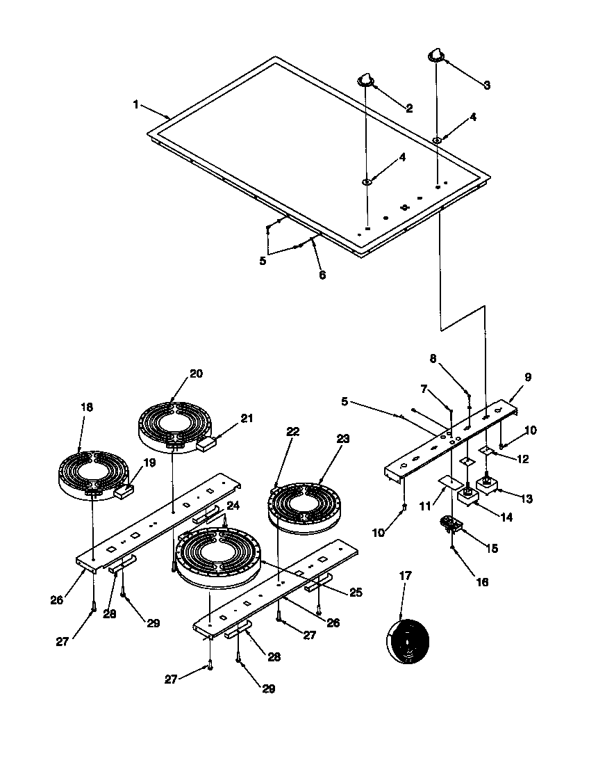 Cooktop assy