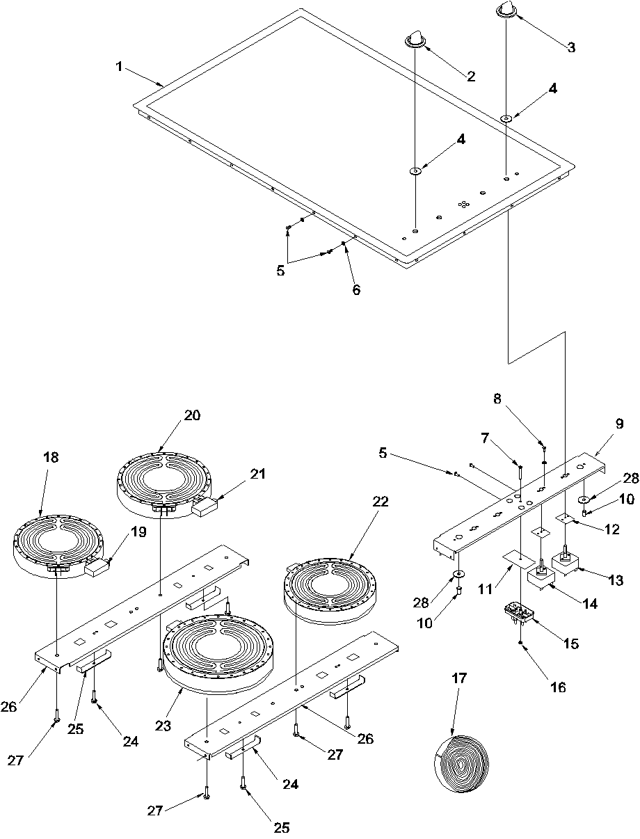 Cooktop assembly