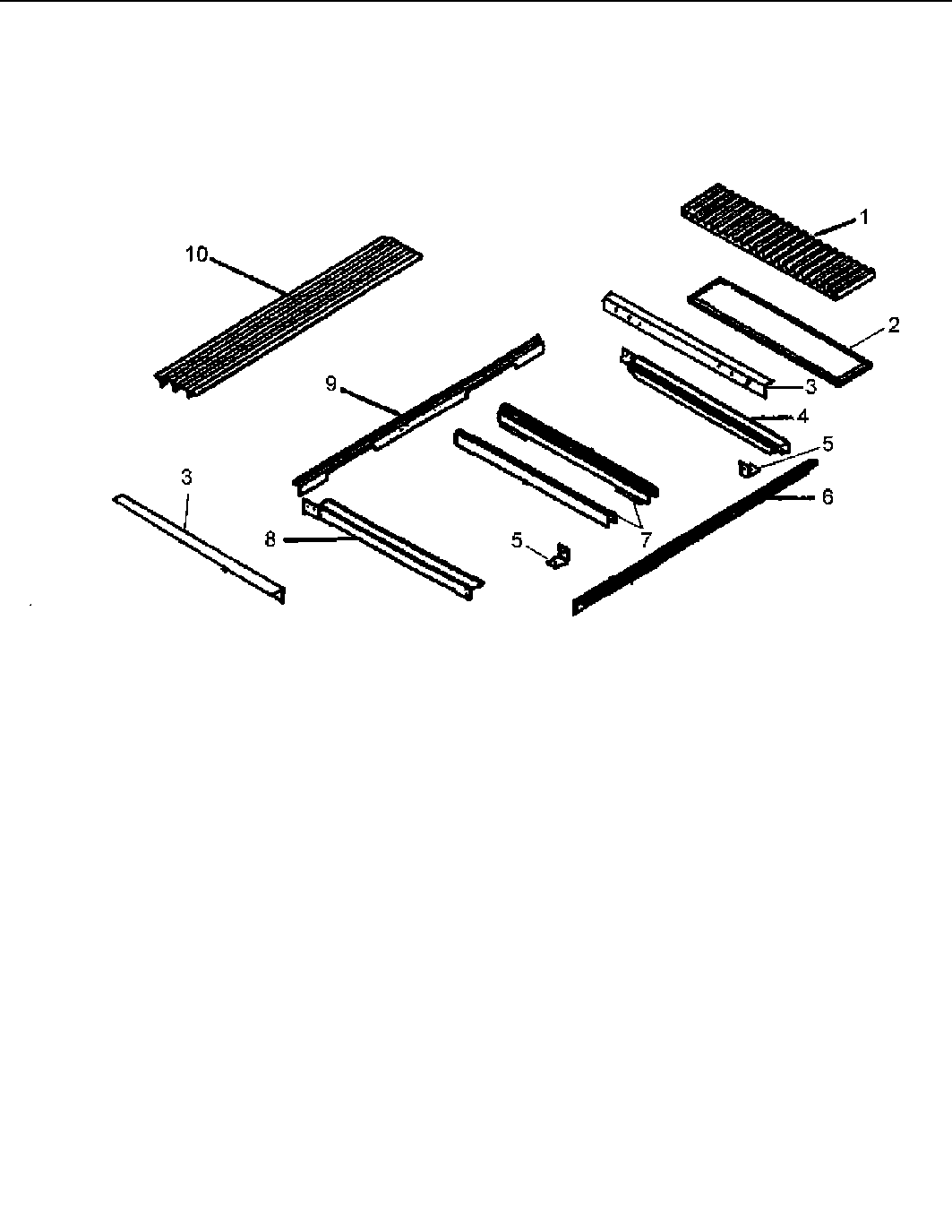 Main top assembly