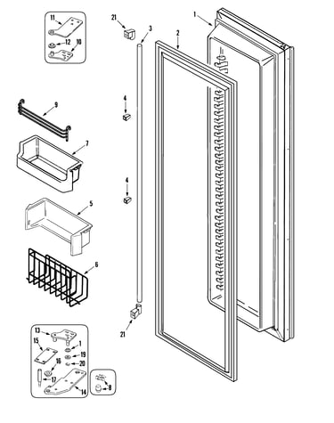 Freezer door