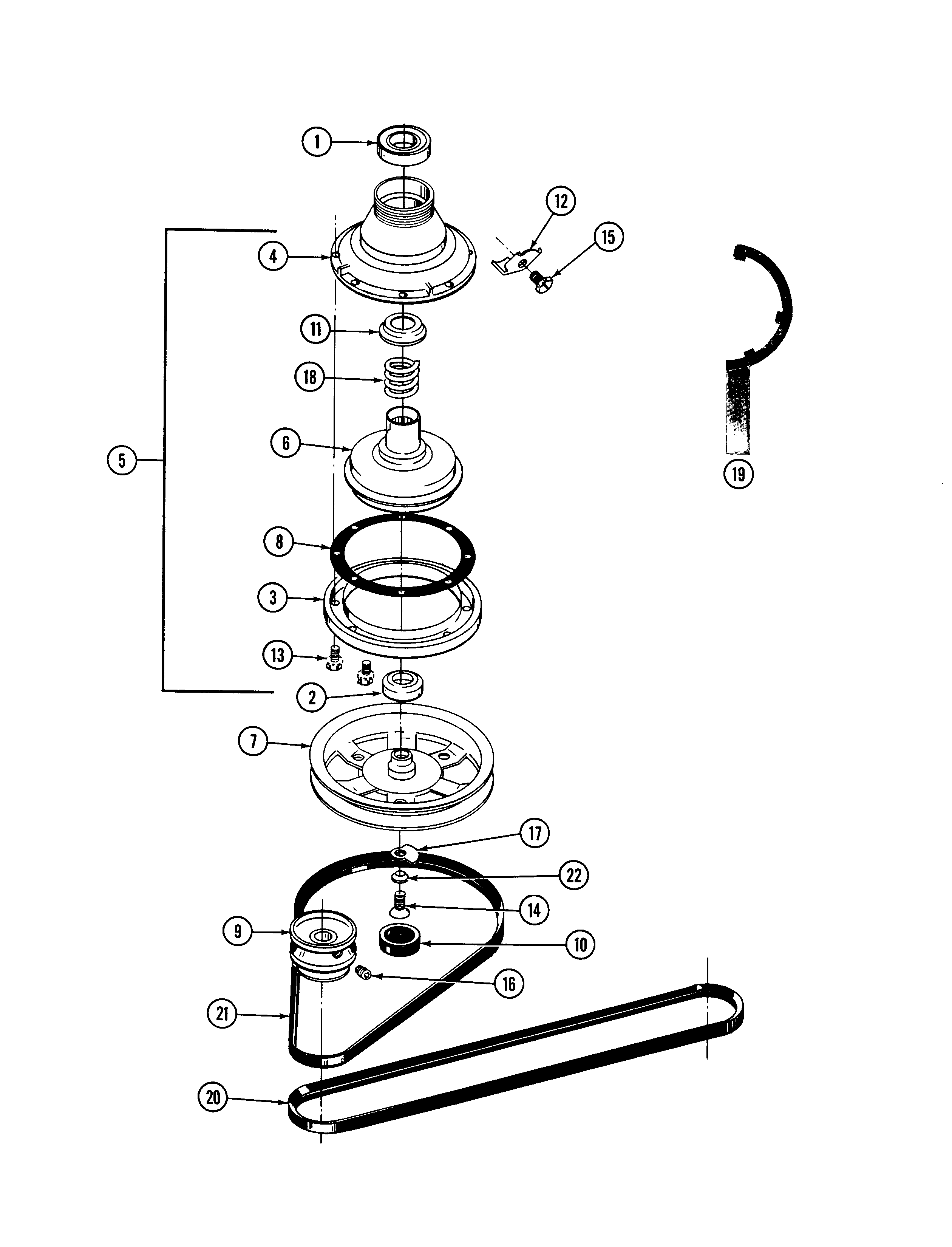 Clutch, brake & belts
