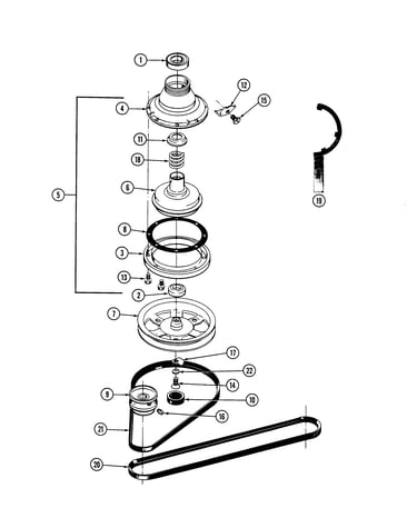 Clutch, brake & belts