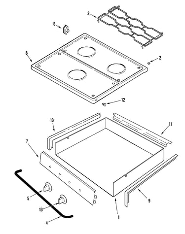 Top & burner box