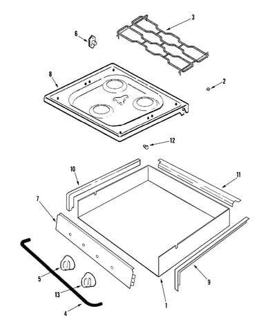 Top & burner box