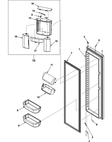 Refrigerator door