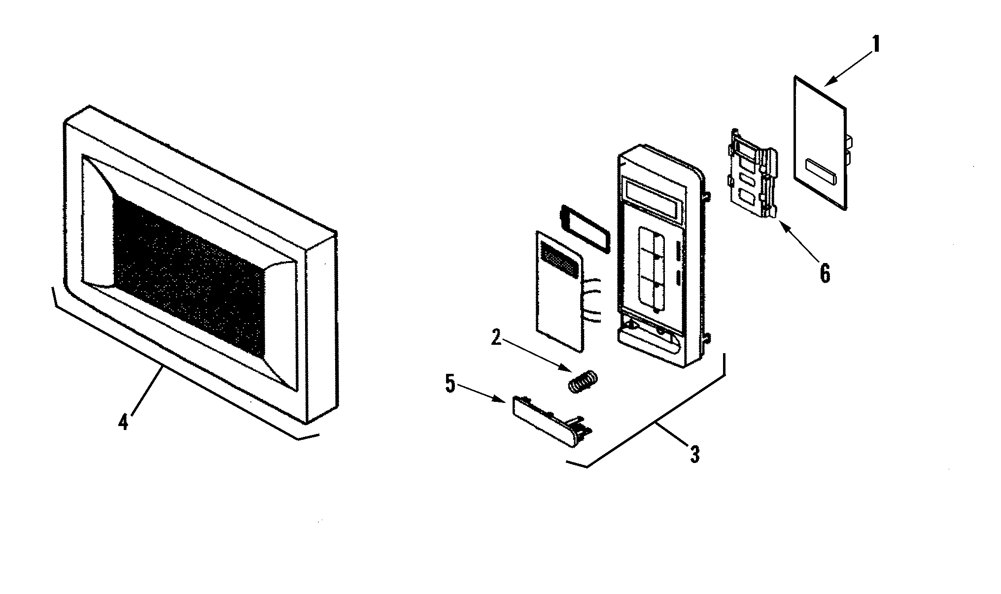 Control panel/door assembly