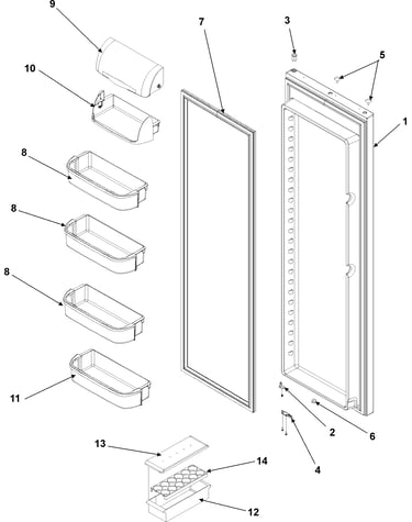Refrigerator door