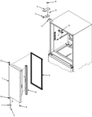 Left refrigerator door