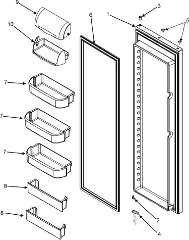 Refrigerator door