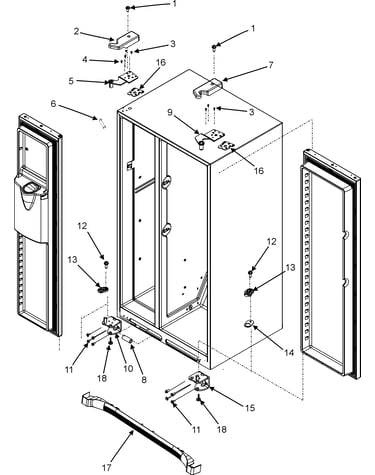 Hinges & toe grille