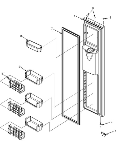 Freezer door