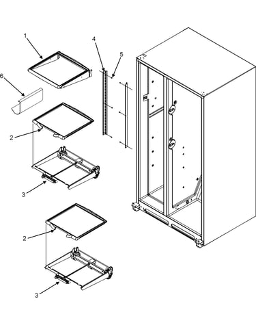 Refrigerator shelves