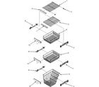 Jenn-Air JSD2695KGW freezer shelves diagram