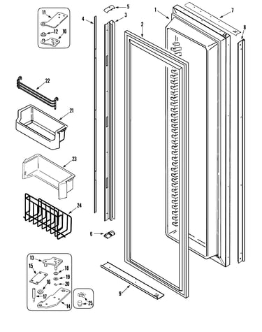 Freezer door