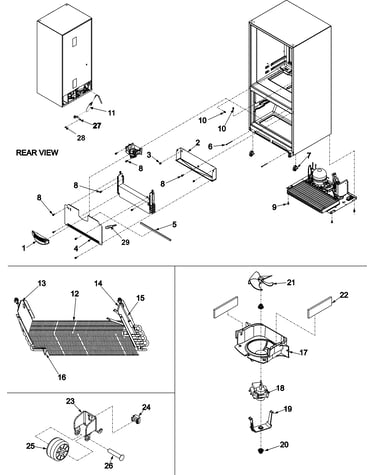 Evaporator area & rollers