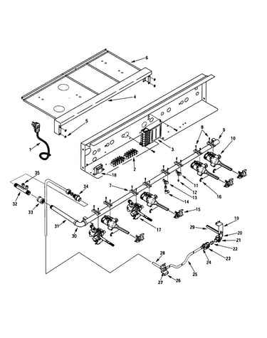 Top/burner valves