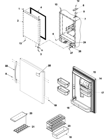Refrigerator door