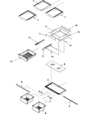 Refrigerator shelving