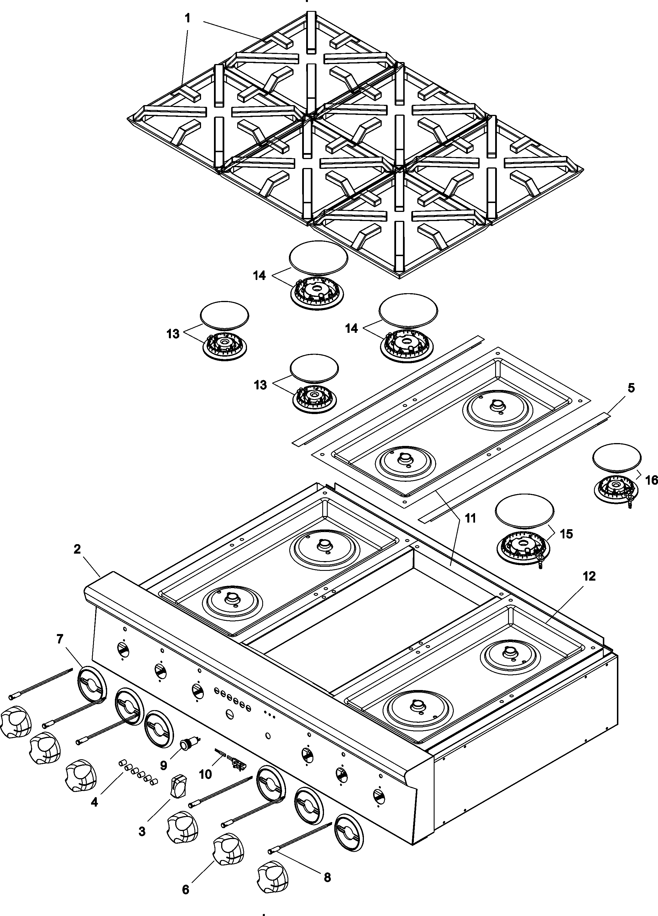 Cooktop controls