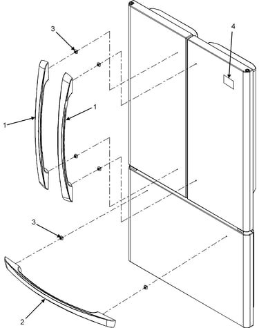 Handles (afi2538aeb/q/w)