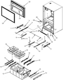 Frz door/drawer/toe grille/ctr hinge