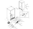 Amana AFI2538AEB cabinet back/front rollers diagram