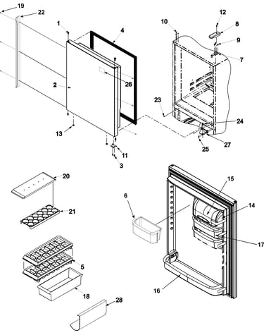Refrigerator door