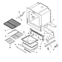 Maytag MGS5775BDB oven/base diagram