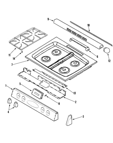 Control panel/top assembly