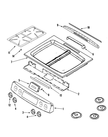 Control panel/top assembly