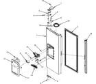 Maytag MFI2067AEW left refrigerator door (ice & water) diagram