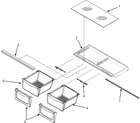 Maytag MFI2067AES crisper assembly diagram