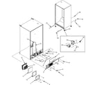 Maytag MFI2067AES cabinet back/rollers diagram