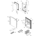 Kenmore 59667959600 refrigerator door diagram