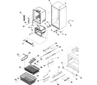 Kenmore 59667959600 interior cabinet & freezer shelving diagram